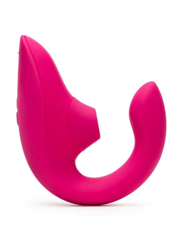 Стимулятор точки G та клітора Womanizer Blend Pink вакуум та вібрація, яскраво-рожевий вид 4