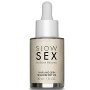 Суха олія для тіла та волосся Slow Sex by Bijoux Indiscrets з мерехтливими частинками