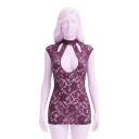 Сукня LACE KEYHOLE MINI DRESS PURPLE, S/M