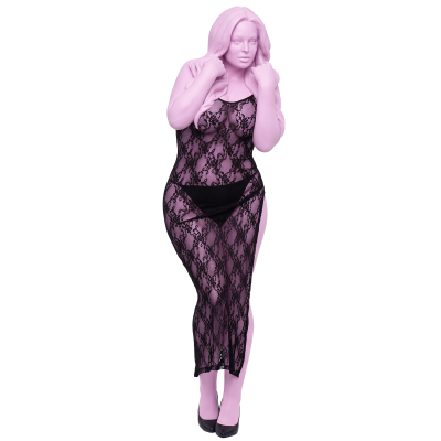 Сукня TAKE THE HEAT LACE GOWN BLACK PLUS SIZE
