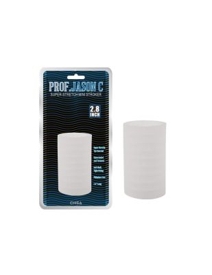 Супер-эластичный мастурбатор Chisa Prof.Jason C рельефный, белый