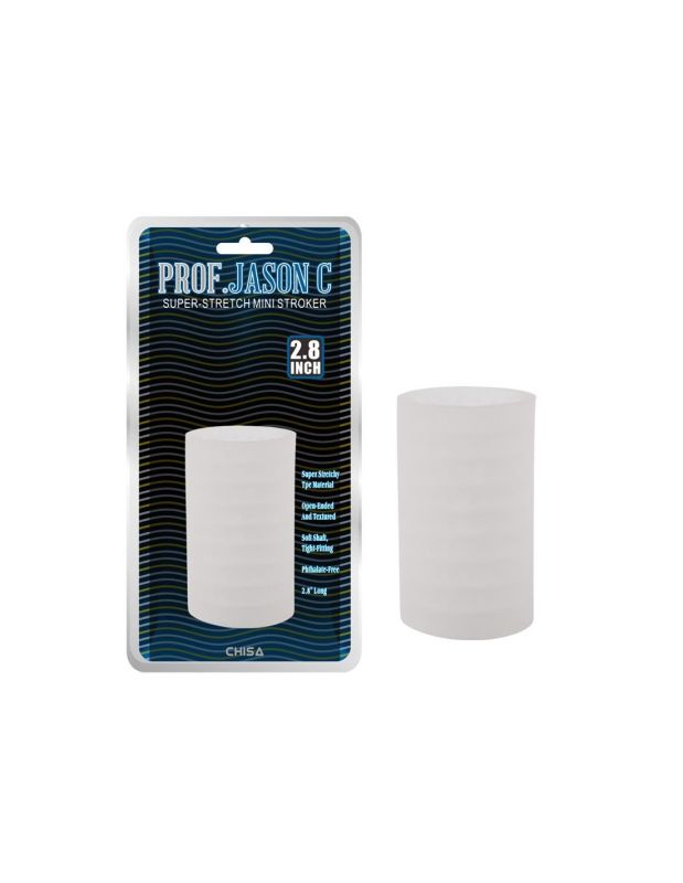 Супер-еластичний мастурбатор Chisa Prof.Jason C рельєфний, білий вид 2