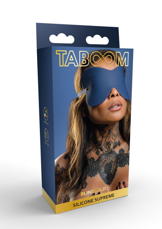 Силиконовая повязка на глаза Taboom Silicone Supreme, синий вид 2