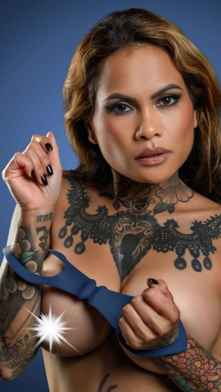 Силіконові наручники на зап'ястя Taboom Silicone Supreme, синій вид 3