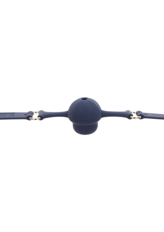 Силиконовый кляп-шарик Taboom Silicone Supreme, синий вид 6