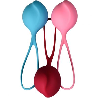 Набір одинарних вагінальних кульок Satisfyer Strengthening Balls різнокольорові