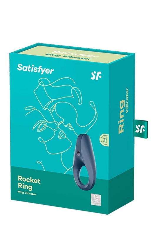 Ерекційне віброкільце Satisfyer Rocket Ring синє вид 7