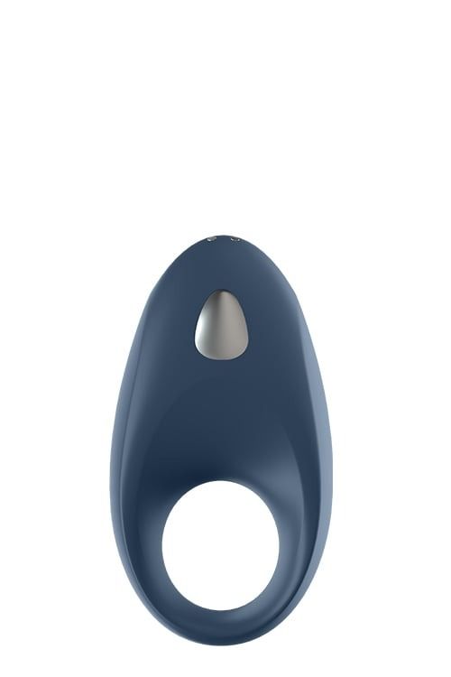 Ерекційне смарт-віброкільце Satisfyer Mighty One синє вид 3