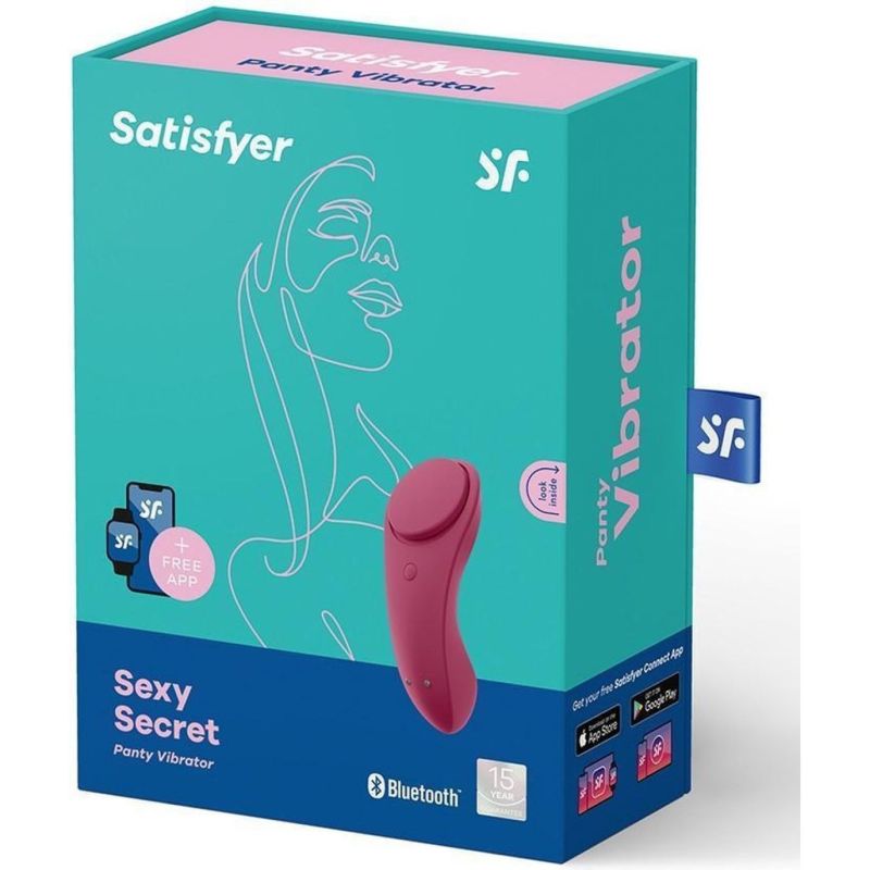 Вібратор у трусики з функцією керування смартфоном Satisfyer Sexy Secret червоний вид 6