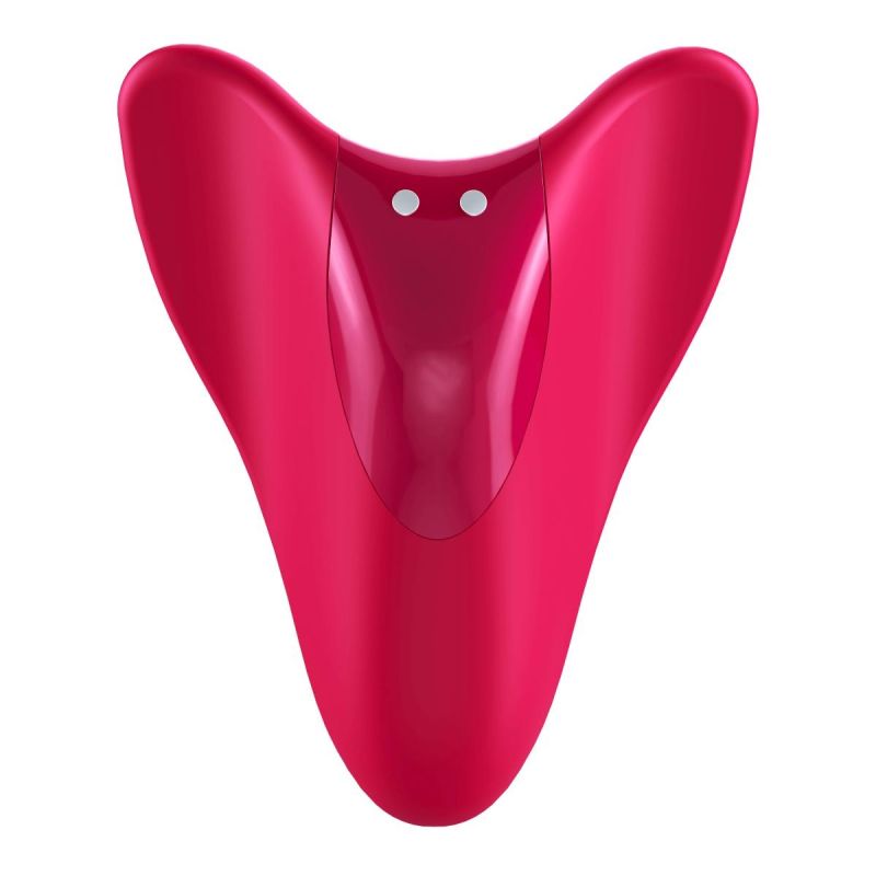 Вібратор ергономічної форми на палець Satisfyer High Fly червоний вид 4