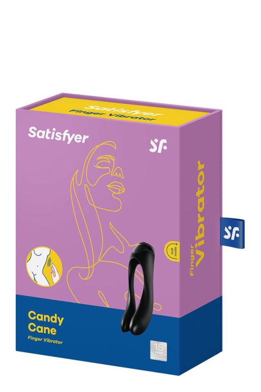 Універсальний міні вібратор Satisfyer Candy Cane чорний вид 8