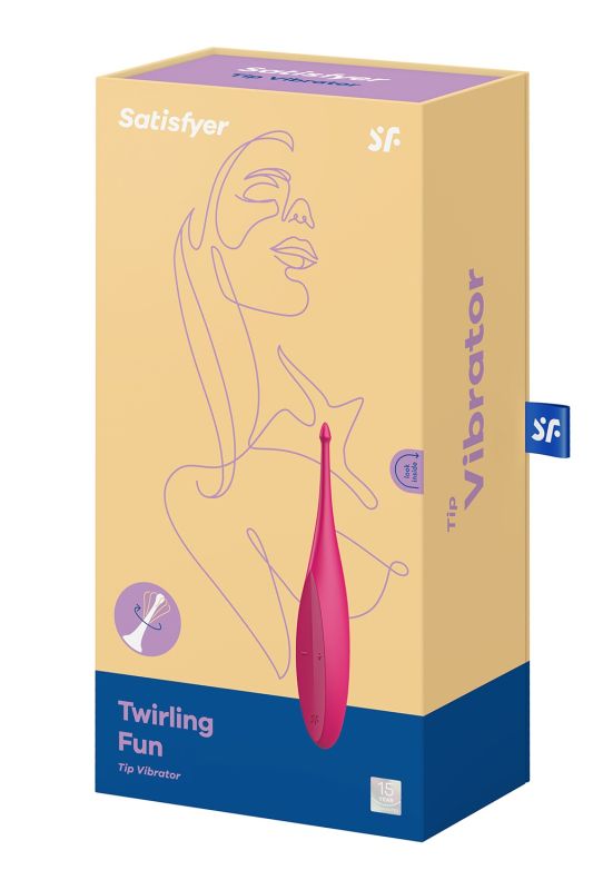 Вібратор для цілеспрямованої стимуляції Satisfyer Twirling Fun з гнучкою шийкою, рожевий вид 5