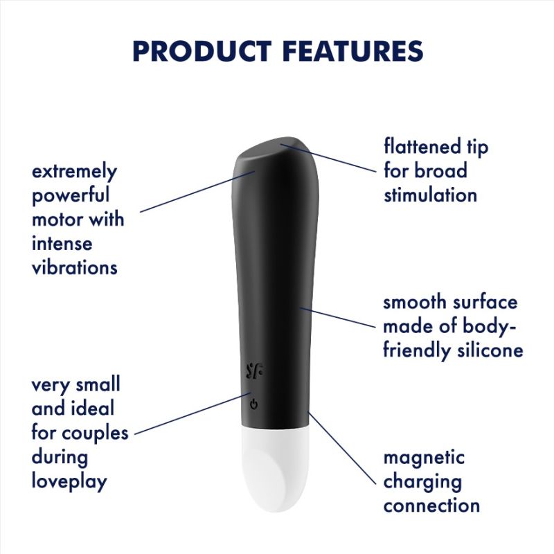 Віброкуля для цілеспрямованої стимуляції Satisfyer Ultra Power Bullet 2 Black вид 5