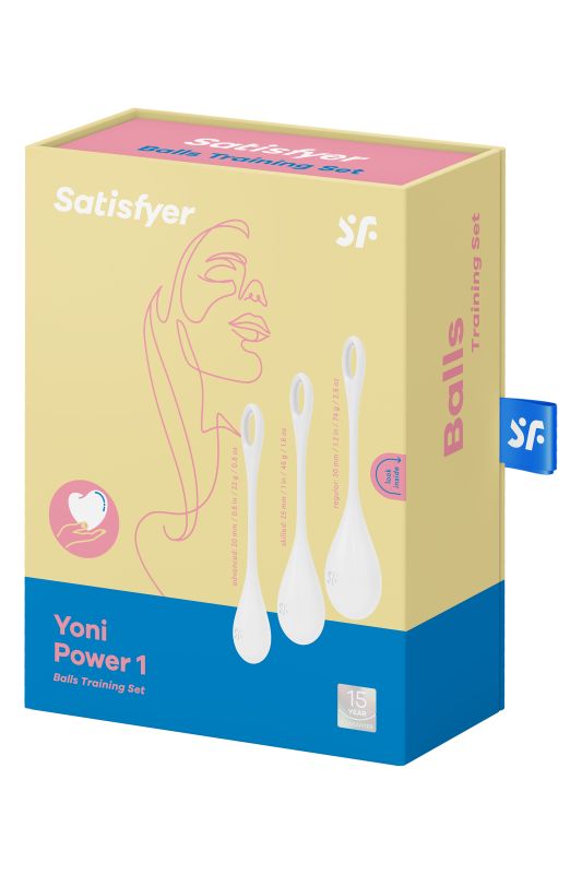 Набір вагінальних кульок Satisfyer Yoni Power 1 білий вид 5