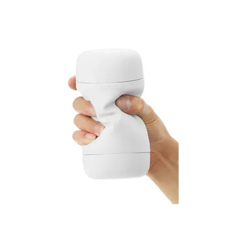 Мастурбатор нереалістичний Tenga Puffy Sugar White, рельєфний, білий вид 4