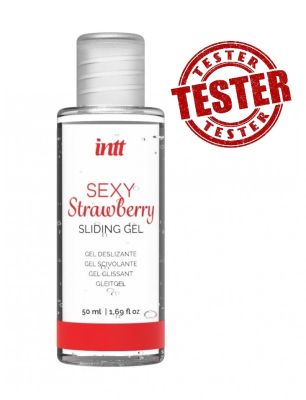 Тестер/Лубрикант оральний зі смаком полуниці Intt Sexy Strawberry (при покупці 10 од, тест за 1 грн)