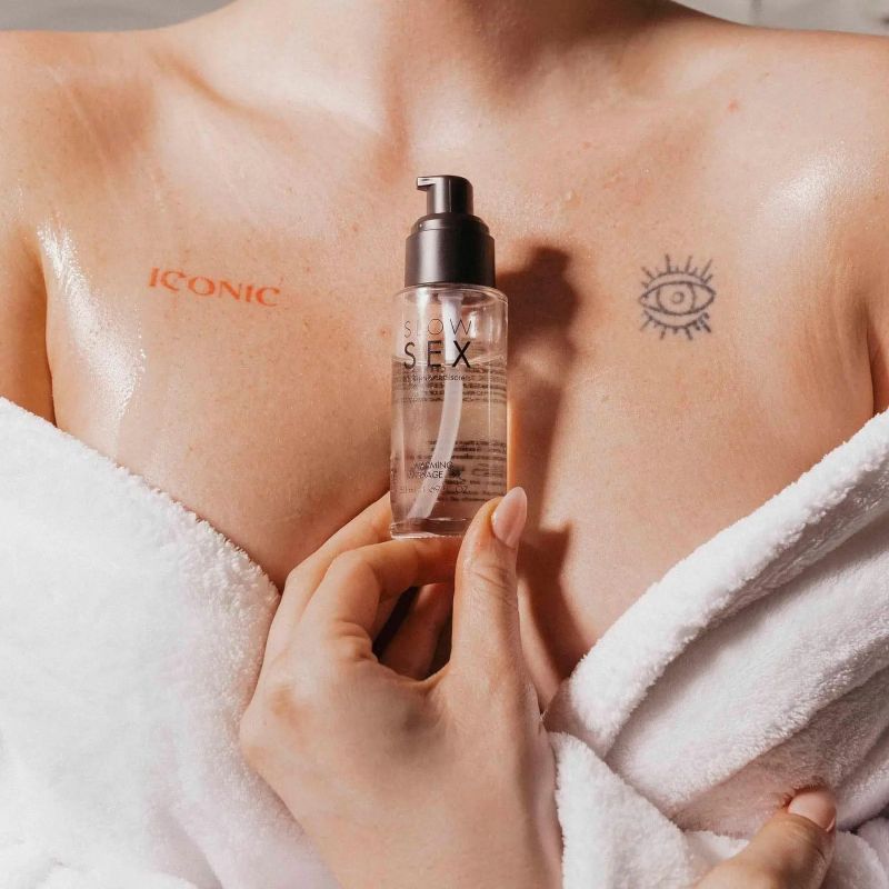 ТЕСТЕР/Розігріваюча їстівна масажна олія Bijoux Slow Sex (при покупці 10 од., 1 тестер за 1 грн) вид 3