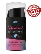 ТЕСТЕР/Рідкий вібратор Intt Vibration Cotton Candy, 15 мл (при покупці 10 од., тест за 1 грн)