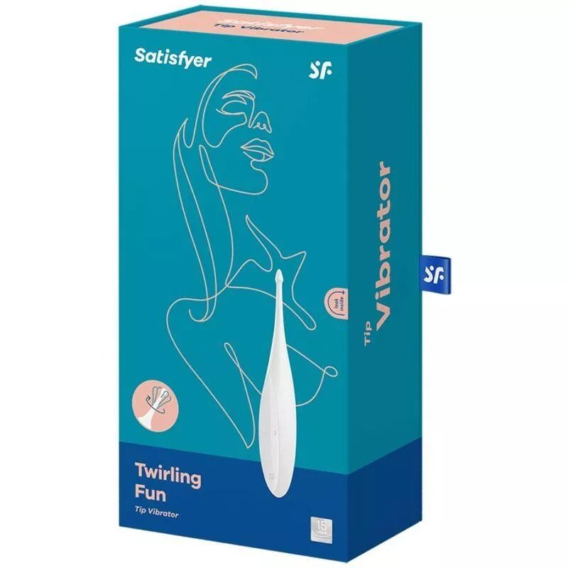 Крапковий вібратор для клітора Satisfyer Twirling Fun білий вид 5