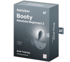 Тонка, краплинна пробка Satisfyer Booty Absolute Beginners 2 з вібрацією, сіра вид 5