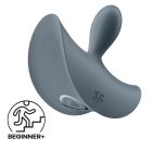 Тонка, краплинна пробка Satisfyer Booty Absolute Beginners 2 з вібрацією, сіра вид 2