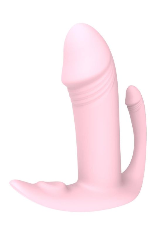 Триточковий вібростимулятор Dream Тoys Еssentials з пультом керування, рожевий вид 3