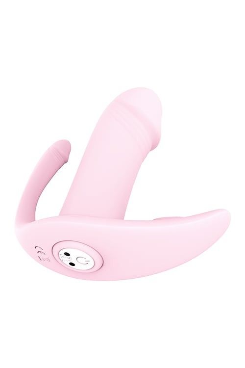 Триточковий вібростимулятор Dream Тoys Еssentials з пультом керування, рожевий вид 5