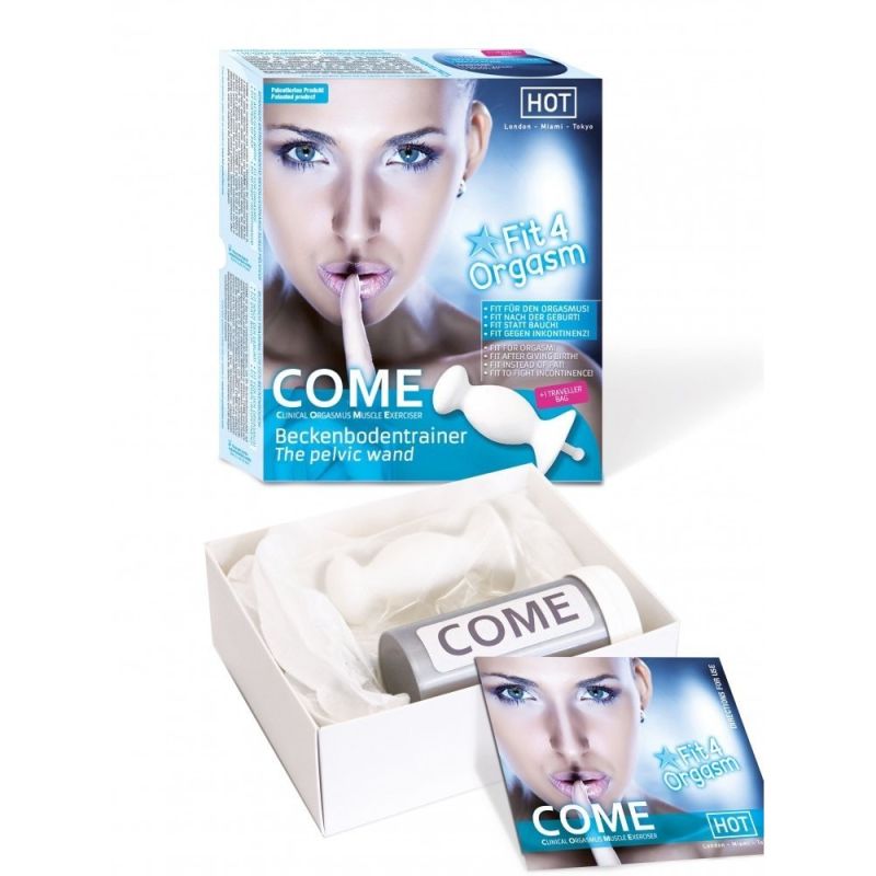 Тренажёр мышц малого таза HOT Come The Pelvic Wand, белый вид 2