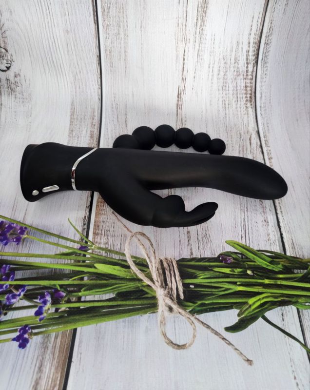 Потрійний вібратор Happy Rabbit Triple Curve Rechargeable Rabbit Vibrator вид 3