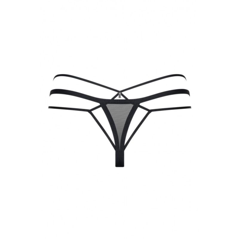 Трусики-стринг Obsessive 875-THO-1 L\XL чорні вид 3