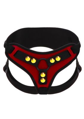 Трусики для страпону Taboom Bondage in Luxury з кільцевим кріпленням, червоні