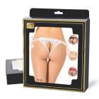 Сексуальні червоні мереживні трусики Star Night з відкритим доступом вид 5