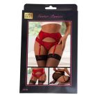 Трусики Star Night с поясом для чулок кружевные, красный вид 6