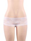 Білі трусики Star Night з квітковим мереживом та відкритим доступом вид 7