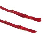 Сексуальные кружевные трусики Star Night с поясом и подвязками для чулок, красный вид 10