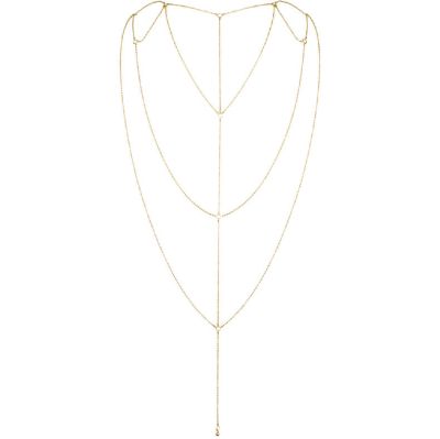 Ланцюжок для спини Bijoux Indiscrets Magnifique Back and Cleavage Chain - Gold, прикраса для тіла