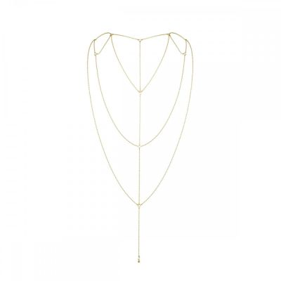 Ланцюжок для спини Bijoux Indiscrets Magnifique Back and Cleavage Chain -Silver, прикраса для тіла