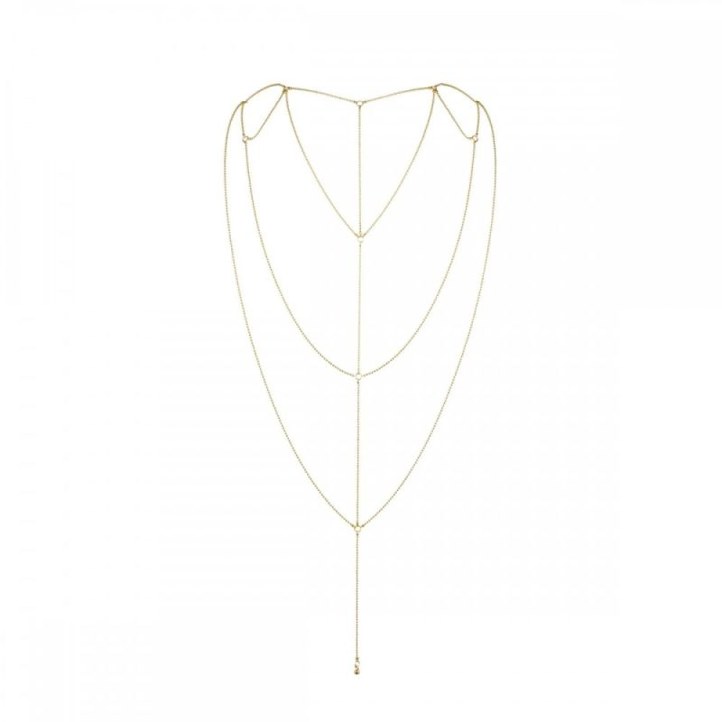 Ланцюжок для спини Bijoux Indiscrets Magnifique Back and Cleavage Chain -Silver, прикраса для тіла вид 4