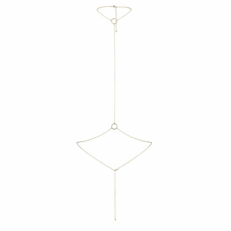 Цепочка на шею и пояс Bijoux Indiscrets Magnifique I Body Chain - Gold, украшение на тело вид 4