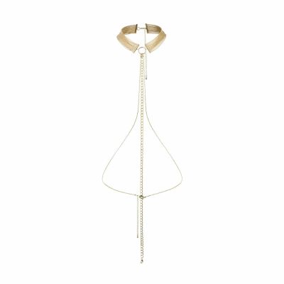 Ланцюжок нашийник Bijoux Indiscrets MAGNIFIQUE Collar - Silver, прикраса для тіла