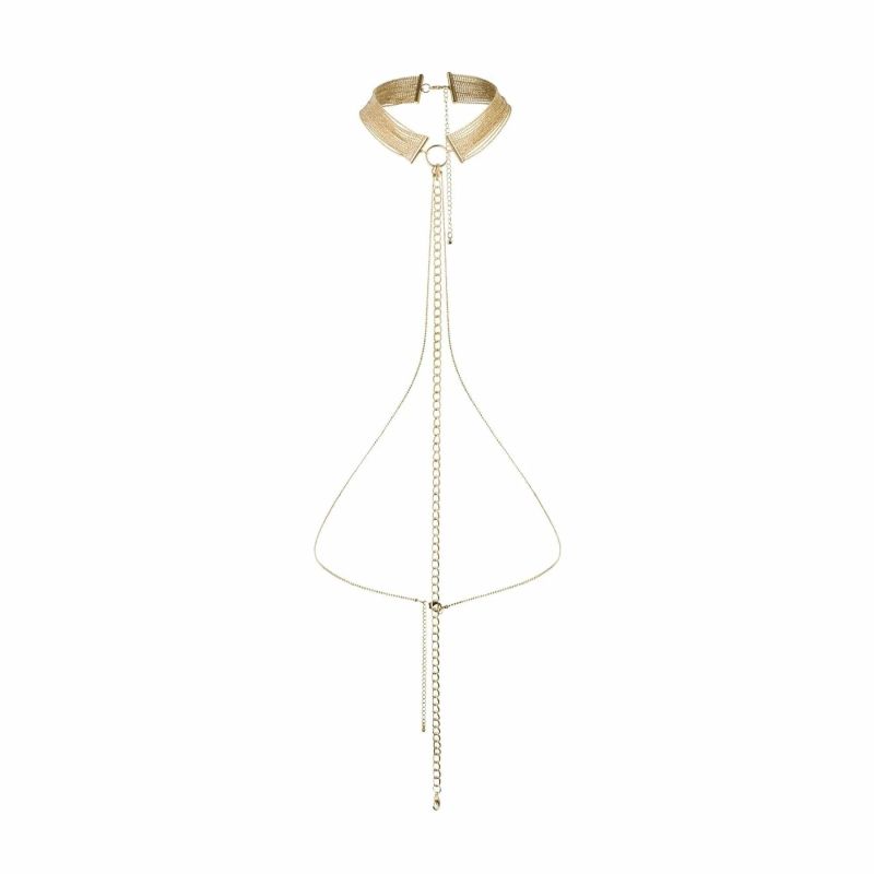 Цепочка ошейник Bijoux Indiscrets MAGNIFIQUE Collar - Silver, украшение для тела вид 6