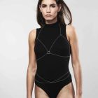 Ланцюжок портупея Bijoux Indiscrets Magnifique Bra Chain - Silver, прикраса на тіло вид 2