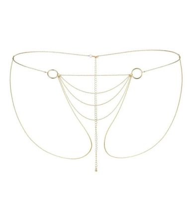 Ланцюжок-трусики Bijoux Indiscrets Magnifique Bikini Chain – Gold, прикраса для тіла
