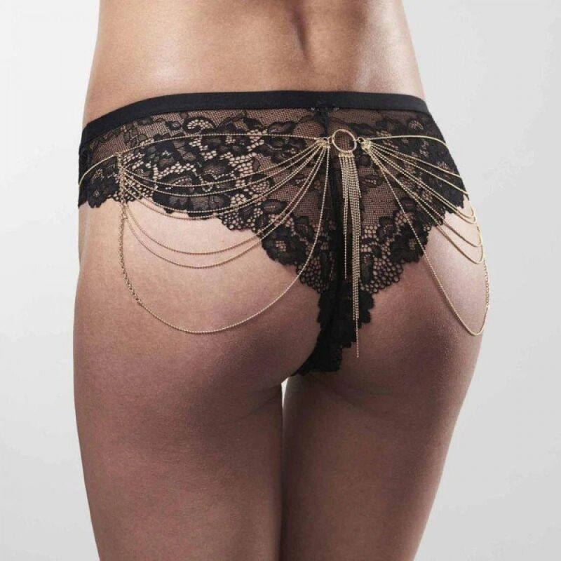 Цепочка трусики или лиф Bijoux Indiscrets MAGNIFIQUE Waist Chain - Gold, украшение на тело вид 3