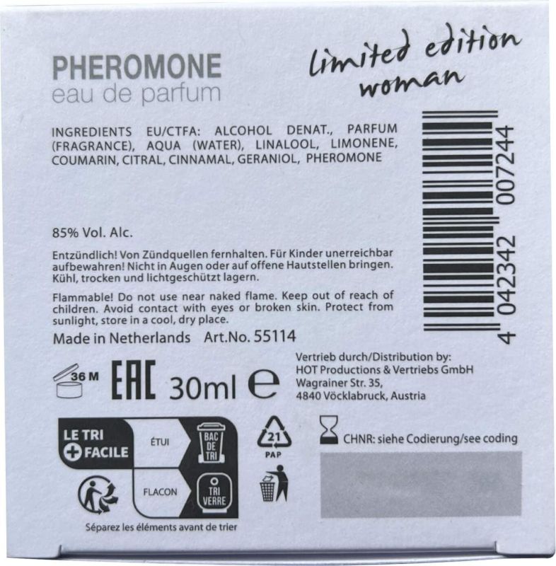 Туалетная вода для женщин HOT Dubai Limited Edition с феромонами, 30 мл вид 6