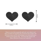 Украшение для груди Flash - Heart Black Bijoux Indiscrets вид 6