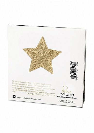 Украшение для груди Flash Золотая звезда, Bijoux Indiscrets вид 7