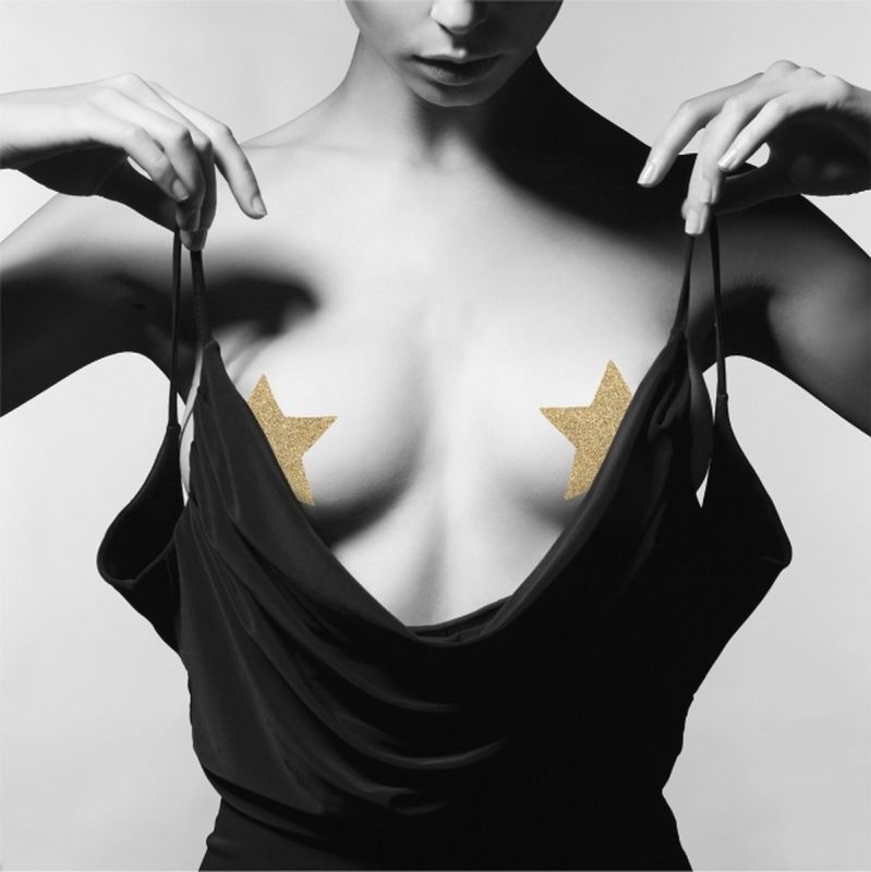 Прикраса для грудей Flash Золота зірка, Bijoux Indiscrets вид 2