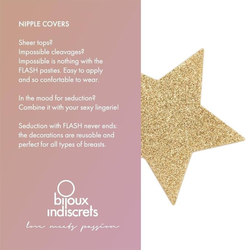 Украшение для груди Flash Золотая звезда, Bijoux Indiscrets вид 4