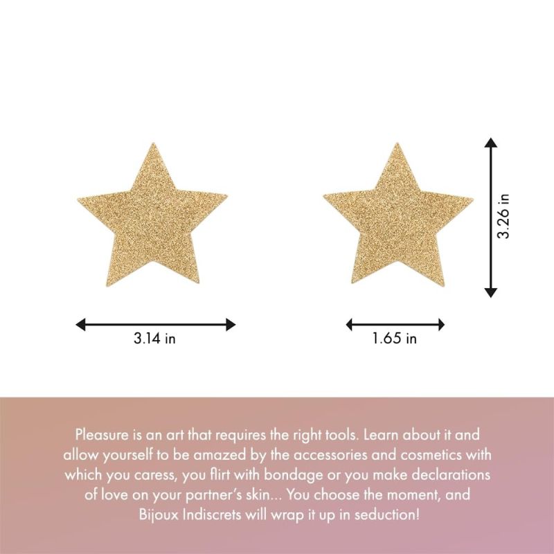 Украшение для груди Flash Золотая звезда, Bijoux Indiscrets вид 5